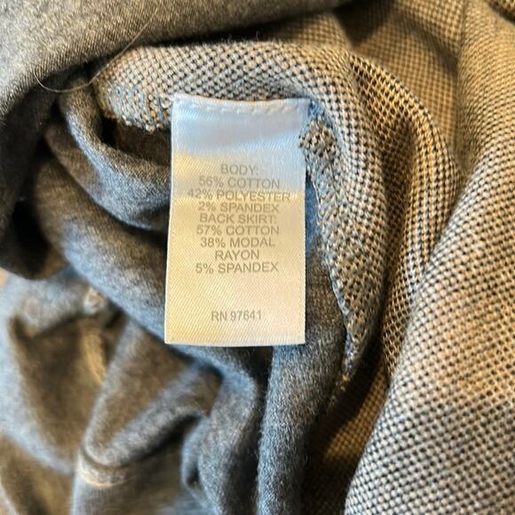 J Jill Plaid Short Sleeve Dress Gray Camel Size M - Picture 8 of 8